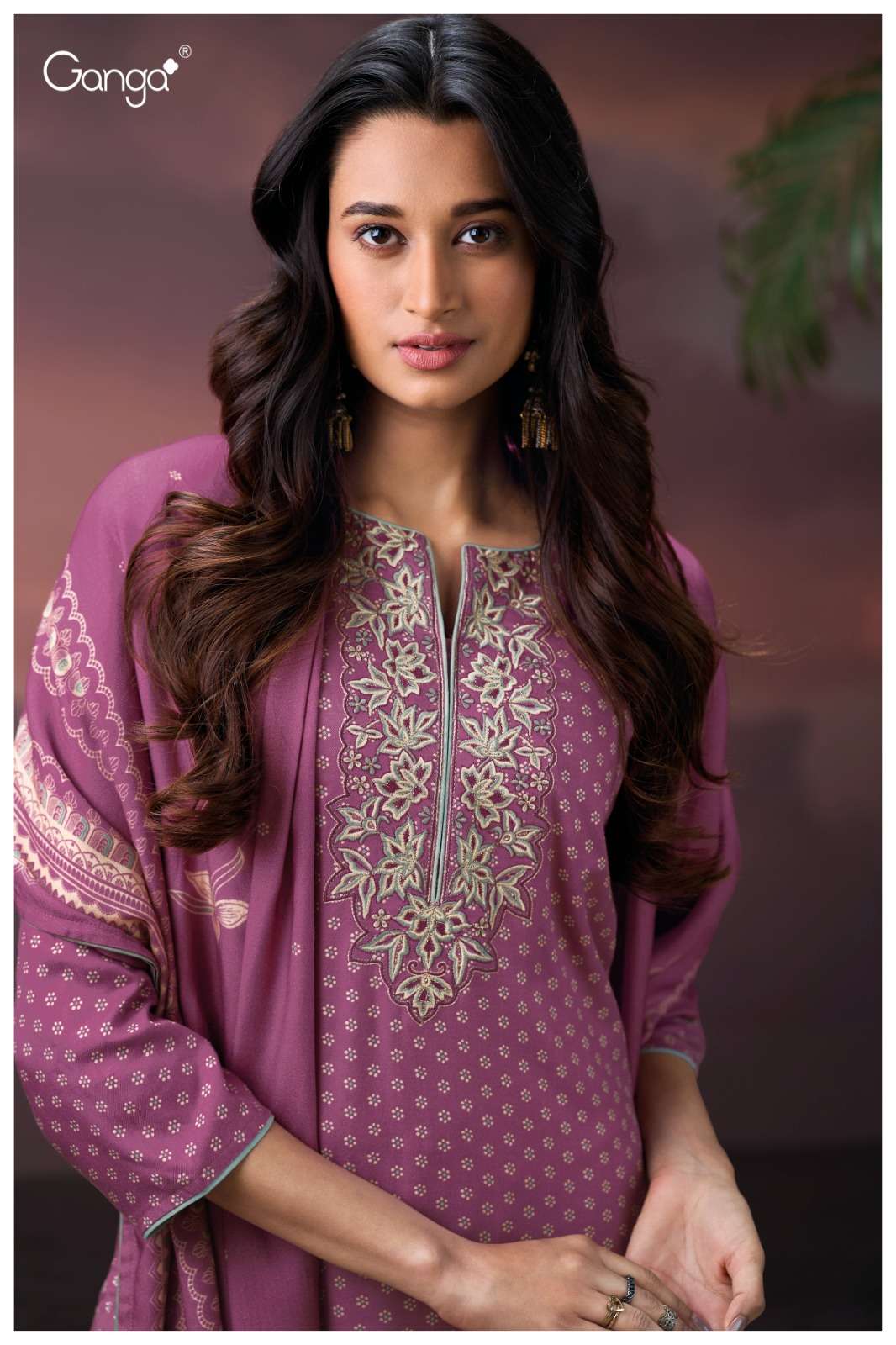 My Fashion Road Ganga Fashion Gretel Winter Wear Pure Wool Pashmina Suit | C3905-A My Fashion Road Ganga Fashion Gretel Winter Wear Pure Wool Pashmina Suit | C3905-A