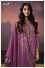 My Fashion Road Ganga Fashion Gretel Winter Wear Pure Wool Pashmina Suit | C3905-B