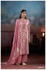 My Fashion Road Ganga Fashion Haizea Printed Pashmina Winter Suit | C3832-B