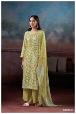 My Fashion Road Ganga Fashion Haizea Printed Pashmina Winter Suit | C3832-C