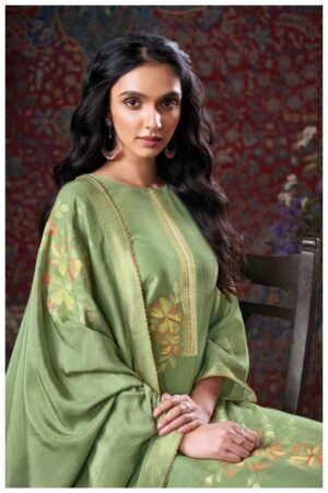 My Fashion Road Ganga Fashion Hamna Fancy Jacquard Designs Latest Suit | S3383 – A