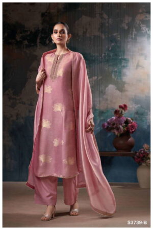My Fashion Road Ganga Fashion Ishra Premium Designer Bemberg Silk Latest Suit | S3739 – B