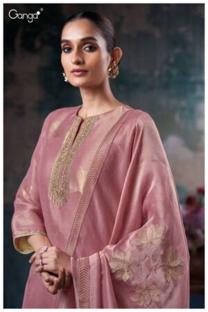 My Fashion Road Ganga Fashion Ishra Premium Designer Bemberg Silk Latest Suit | S3739 – B
