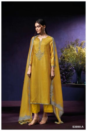My Fashion Road Ganga Fashion Jade Pure Bemberg Exclusive Ladies Suit | S3890 – A
