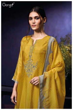 My Fashion Road Ganga Fashion Jade Pure Bemberg Exclusive Ladies Suit | S3890 – A