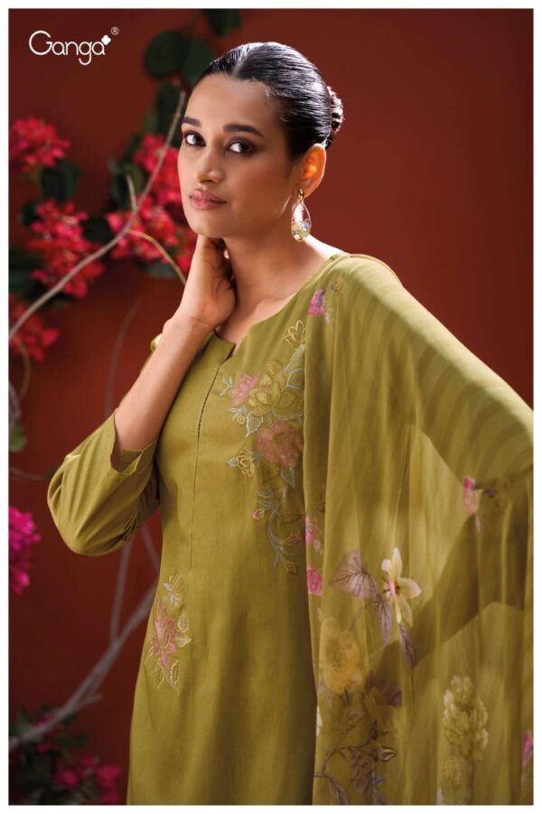 My Fashion Road Ganga Fashion Jessa Premium Designs Cotton Satin Suit | S3870 – D