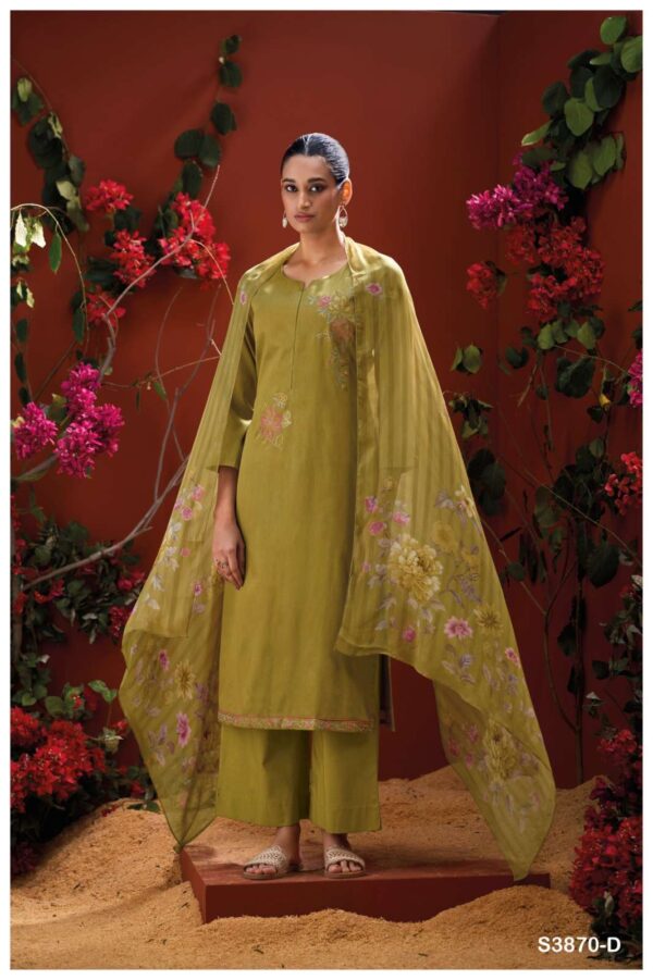My Fashion Road Ganga Fashion Jessa Premium Designs Cotton Satin Suit | S3870 – D