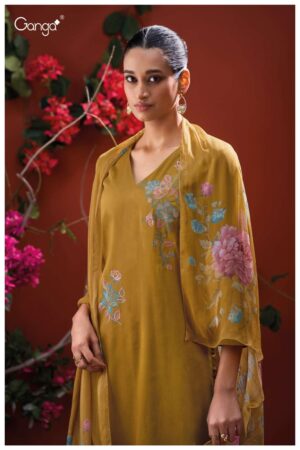 My Fashion Road Ganga Fashion Jessa Premium Designs Cotton Satin Suit | S3870 – B
