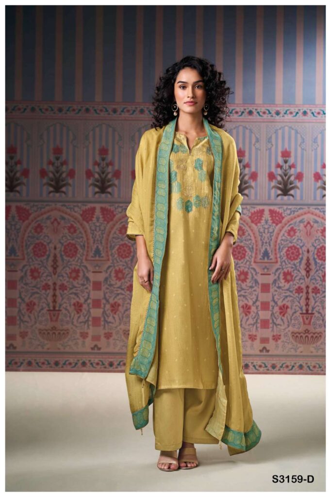 My Fashion Road Ganga Fashion Malina Pure Bemberg Silk Premium Designs Suit | S3159-D