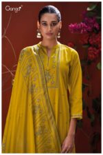 My Fashion Road Ganga Fashion Naadia Fancy Cotton Satin Ladies Dress | S3935 – C