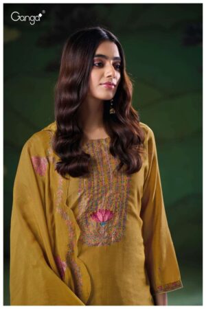 My Fashion Road Ganga Fashion Nyla Designer Bemberg Silk Latest Suit | S3205 – C