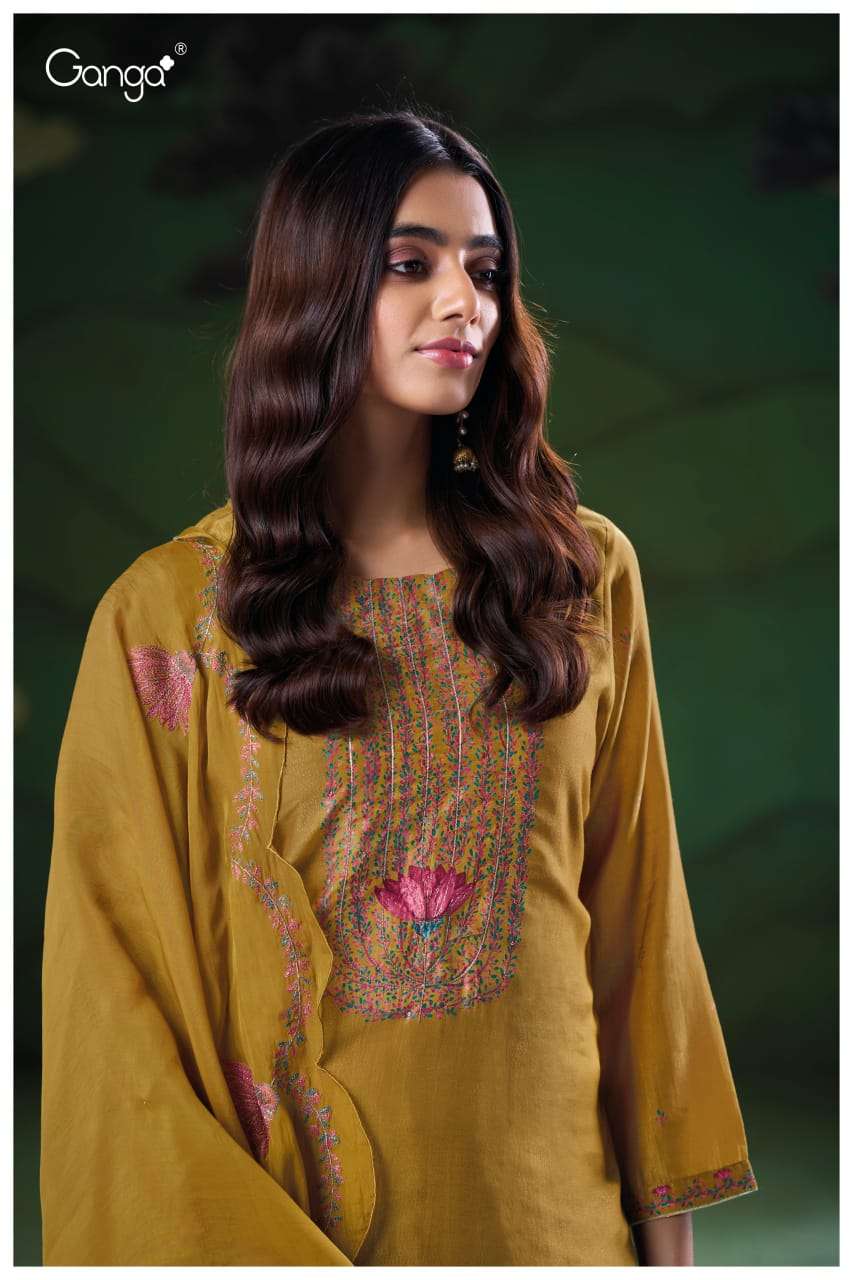My Fashion Road Ganga Fashion Nyla Designer Bemberg Silk Latest Suit | S3205 – C My Fashion Road Ganga Fashion Nyla Designer Bemberg Silk Latest Suit | S3205 – C