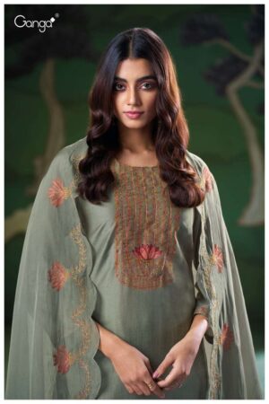 My Fashion Road Ganga Fashion Nyla Designer Bemberg Silk Latest Suit | S3205 – B