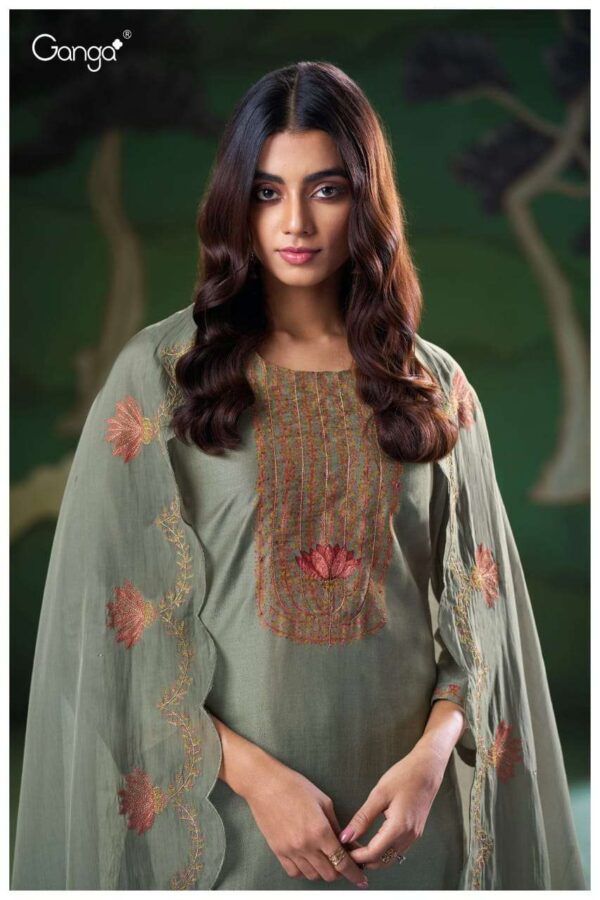 My Fashion Road Ganga Fashion Nyla Designer Bemberg Silk Latest Suit | S3205 – B
