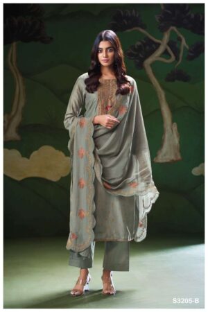My Fashion Road Ganga Fashion Nyla Designer Bemberg Silk Latest Suit | S3205 – B