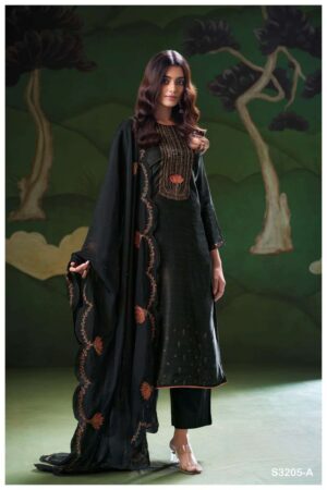 My Fashion Road Ganga Fashion Nyla Designer Bemberg Silk Latest Suit | S3205 – A