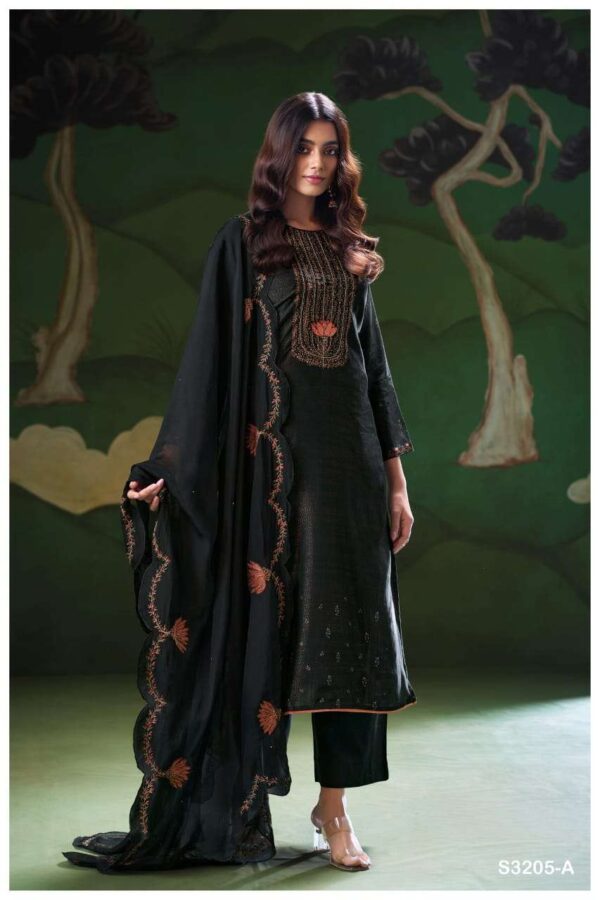 My Fashion Road Ganga Fashion Nyla Designer Bemberg Silk Latest Suit | S3205 – A