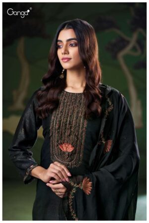 My Fashion Road Ganga Fashion Nyla Designer Bemberg Silk Latest Suit | S3205 – A