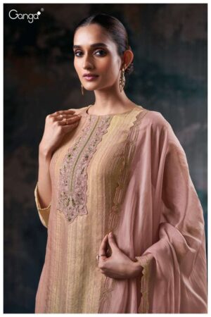 My Fashion Road Ganga Fashion Nyxie Partywear Style Kanjivaram Silk Suit | S3449 – B