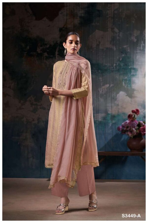 My Fashion Road Ganga Fashion Nyxie Partywear Style Kanjivaram Silk Suit | S3449 – B
