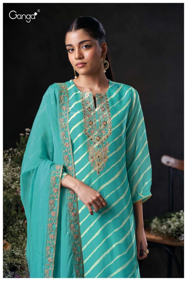 My Fashion Road Ganga Fashion Perlina Pure Bemberg Silk Designs Suit | S3909 – B