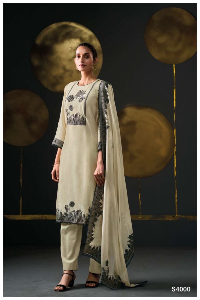 My Fashion Road Ganga Fashion Rajsee Fancy Woven Silk Premium Designs Suits | S4000