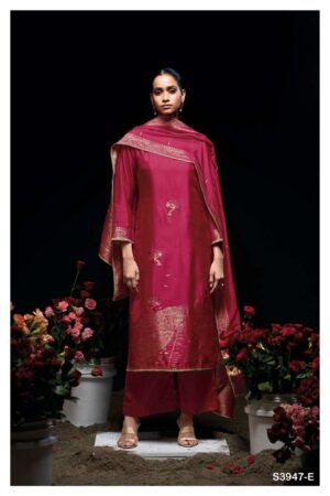 My Fashion Road Ganga Fashion Sidra Designer Viscose Woven Silk Suit | S3947 – E