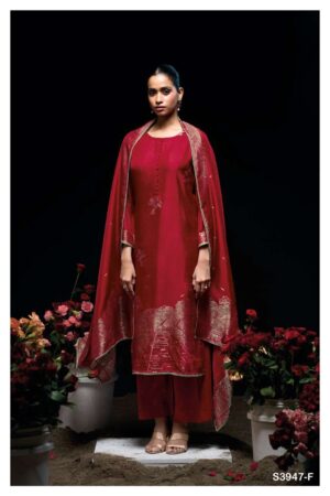 My Fashion Road Ganga Fashion Sidra Designer Viscose Woven Silk Suit | S3947 – F