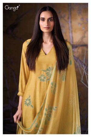 My Fashion Road Ganga Fashion Sivah Pure Bemberg Silk Exclusive Suit | S3898 – A