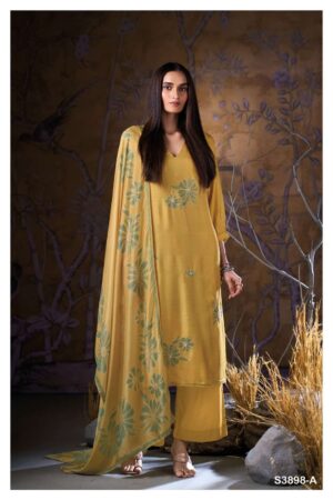 My Fashion Road Ganga Fashion Sivah Pure Bemberg Silk Exclusive Suit | S3898 – A