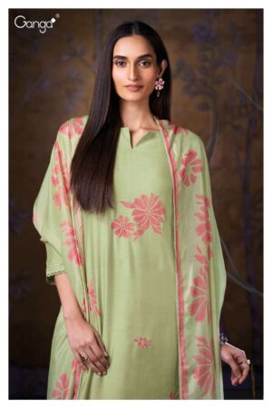 My Fashion Road Ganga Fashion Sivah Pure Bemberg Silk Exclusive Suit | S3898 – C