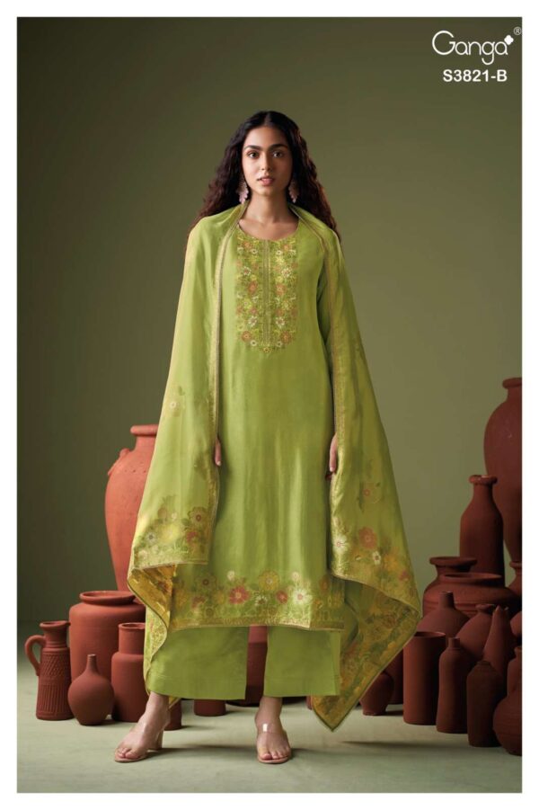 My Fashion Road Ganga Fashion Viara Exclusive Designer Ladies Salwar Suit | S3821-B