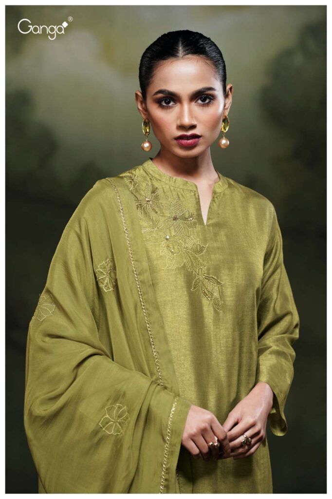 My Fashion Road Ganga Fashion Vrishi Premium Designs Russian Silk Suit | S3808 – B
