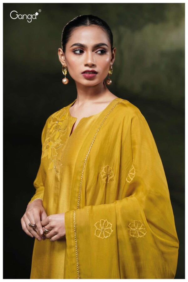 My Fashion Road Ganga Fashion Vrishi Premium Designs Russian Silk Suit | S3808 – A