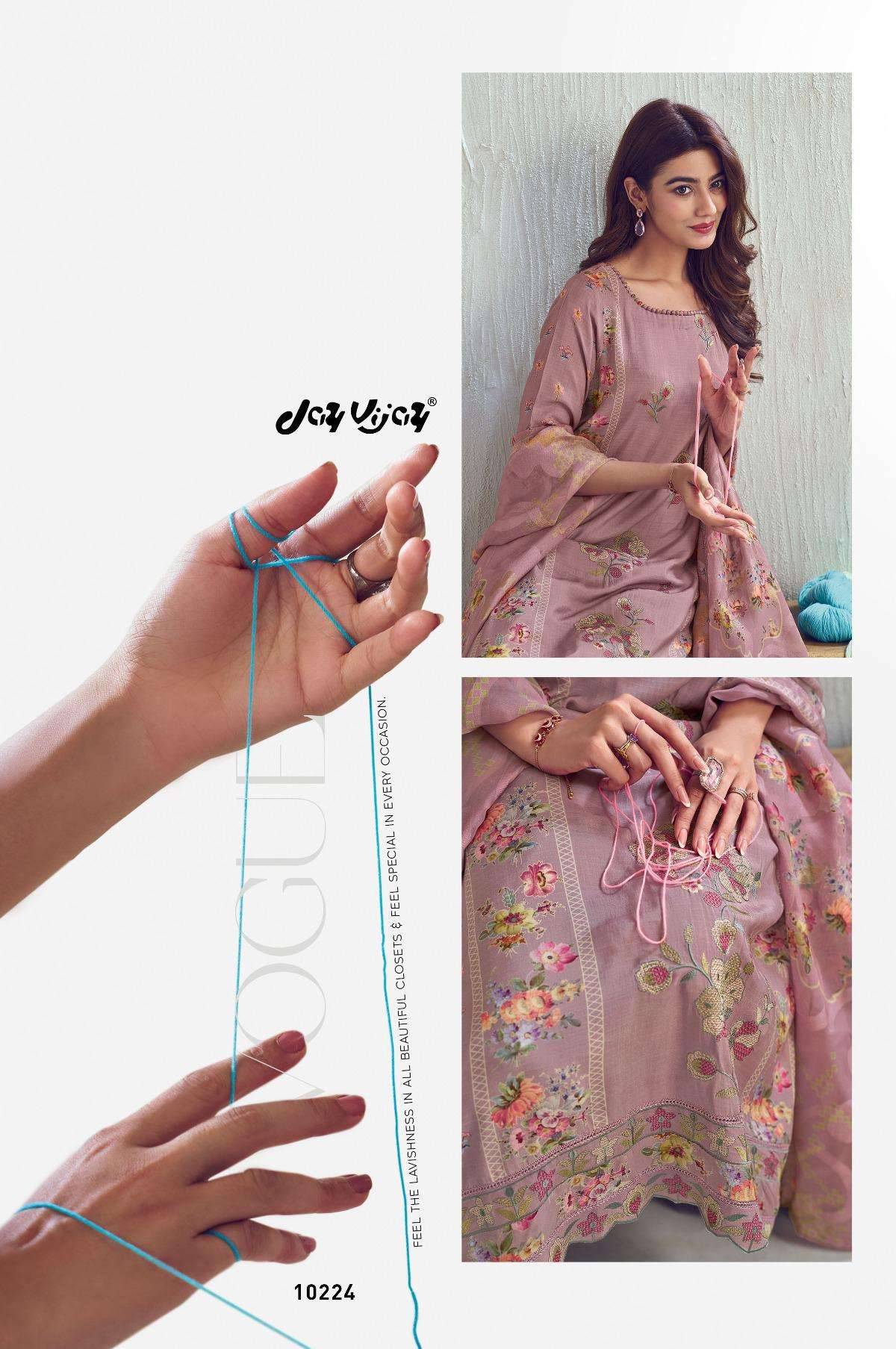 My Fashion Road Jay Vijay Dhaage Unstitch Designer Ladies Suit | 10224 My Fashion Road Jay Vijay Dhaage Unstitch Designer Ladies Suit | 10224