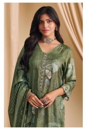 My Fashion Road Jay Vijay Hirva Fancy Silk Exclusive Latest Suit | 3255 – A
