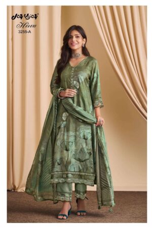 My Fashion Road Jay Vijay Hirva Fancy Silk Exclusive Latest Suit | 3255 – A