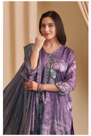 My Fashion Road Jay Vijay Hirva Fancy Silk Exclusive Latest Suit | 3255 – B