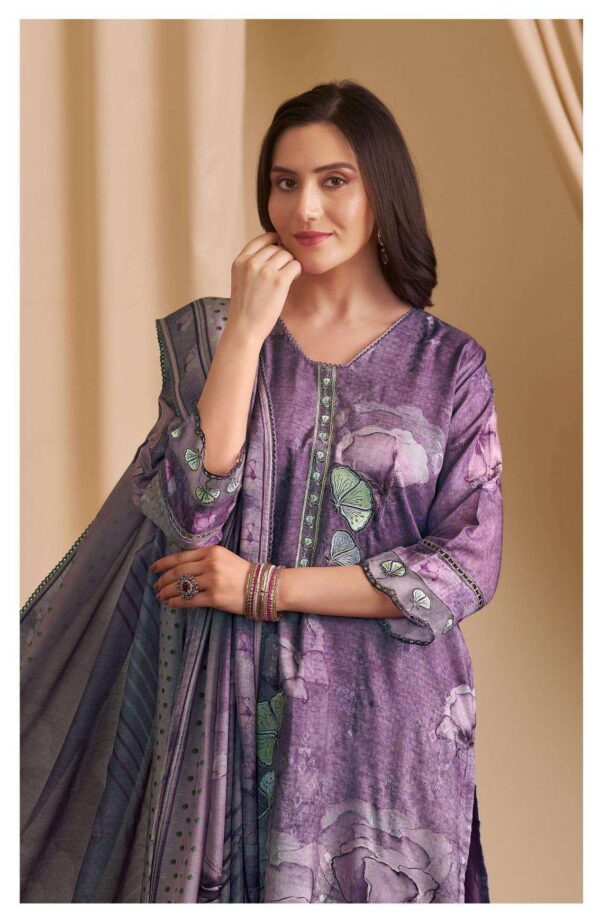 My Fashion Road Jay Vijay Hirva Fancy Silk Exclusive Latest Suit | 3255 – B