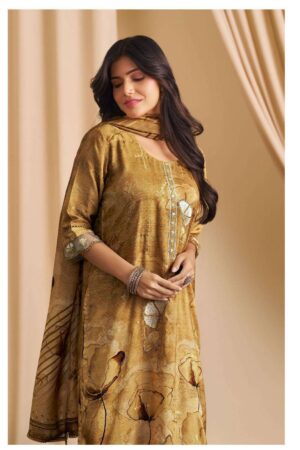 My Fashion Road Jay Vijay Hirva Fancy Silk Exclusive Latest Suit | 3255 – C