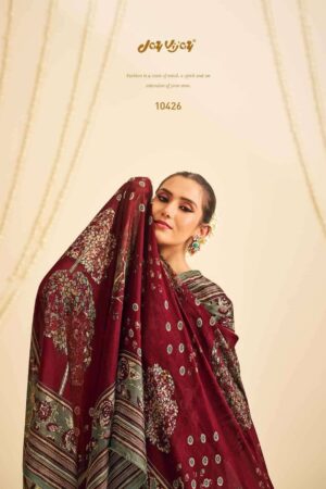 My Fashion Road Jay Vijay Kavira Exclusive Designer Muslin Silk Suit | 10426