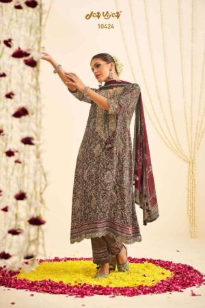 My Fashion Road Jay Vijay Kavira Exclusive Designer Muslin Silk Suit | 10424