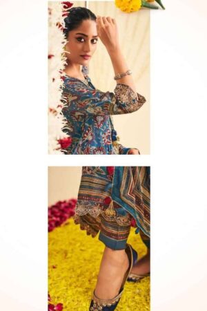 My Fashion Road Jay Vijay Kavira Exclusive Designer Muslin Silk Suit | 10425