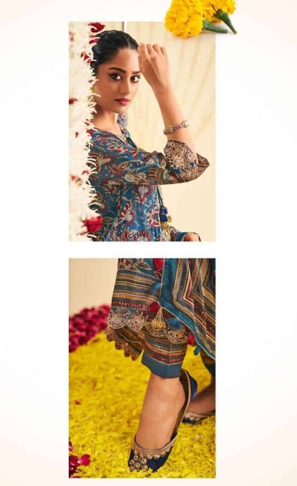 My Fashion Road Jay Vijay Kavira Exclusive Designer Muslin Silk Suit | 10425