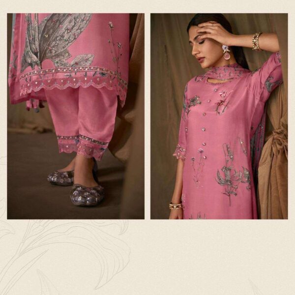 My Fashion Road Jay Vijay Lehr Fancy Designer Silk Latest Suit | 10381