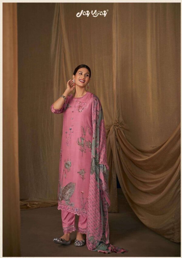 My Fashion Road Jay Vijay Lehr Fancy Designer Silk Latest Suit | 10381