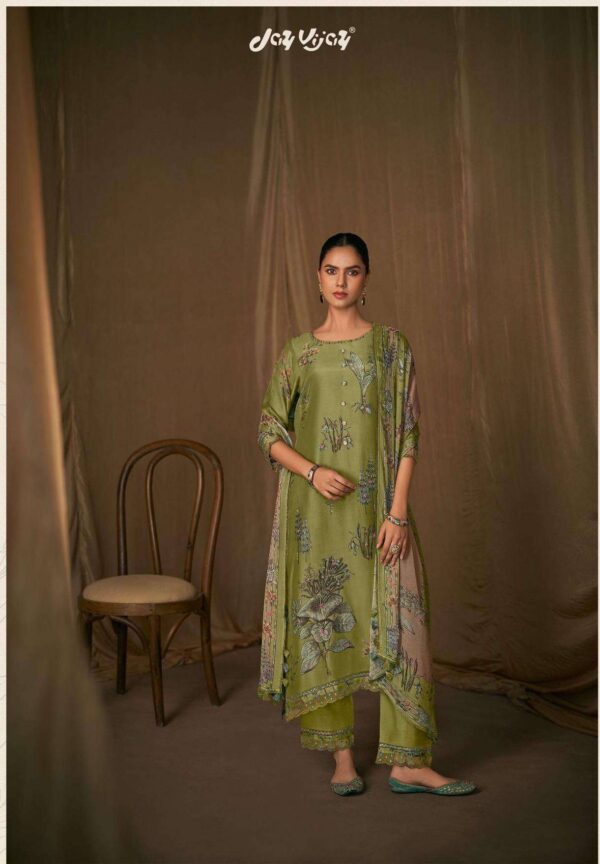 My Fashion Road Jay Vijay Lehr Fancy Designer Silk Latest Suit | 10382