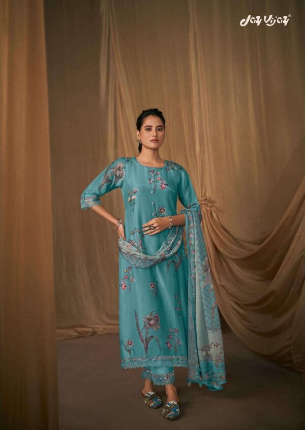 My Fashion Road Jay Vijay Lehr Fancy Designer Silk Latest Suit | 10384