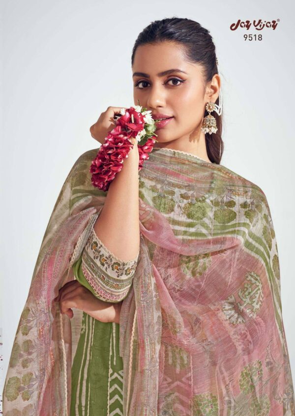 My Fashion Road Jay Vijay Prangan Fancy Designer Silk Ladies Suit | 9518