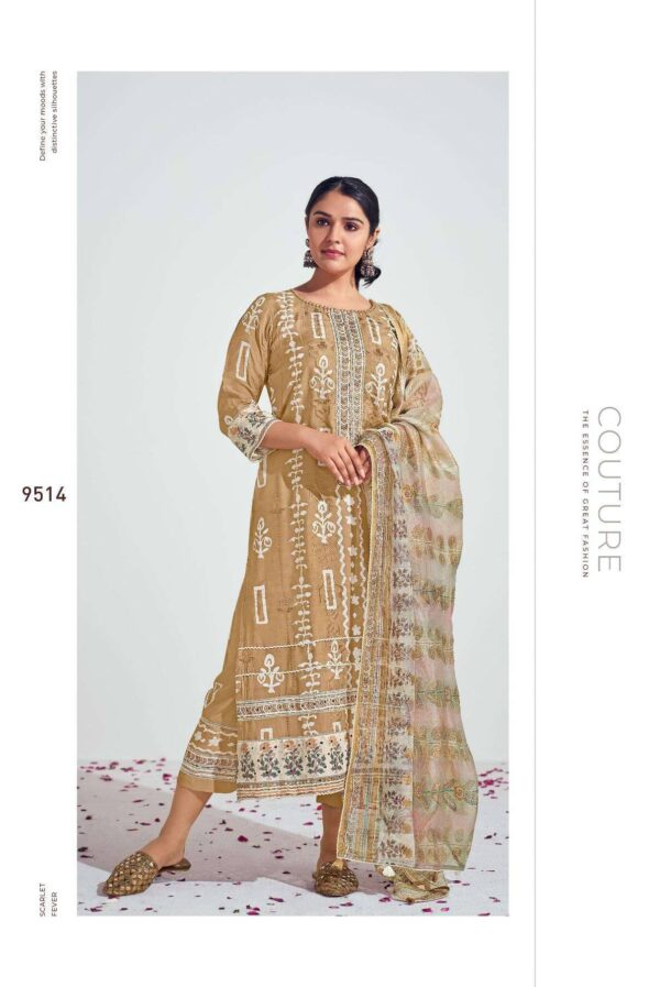 My Fashion Road Jay Vijay Prangan Fancy Designer Silk Ladies Suit | 9514